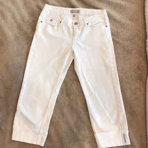 Banana Republic white capris